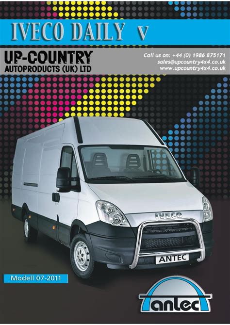 Iveco Daily 2011+ Antec Accessories Brochure by Up-Country Autoproducts ...