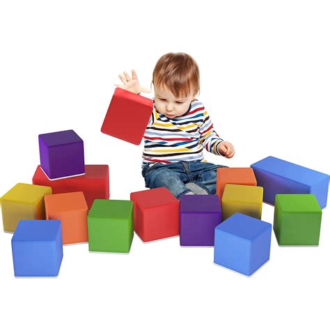 Foam Blocks for Toddlers 1-3, 14 Pcs Blocks Sets Kids,Kids Learning ...