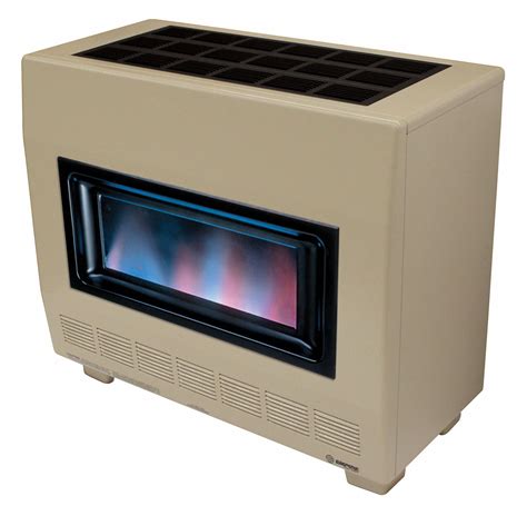 EMPIRE Free-Standing Vented Gas Floor Heater, Propane, 29 9/16 in x 34 in x 27 11/16 in - 2NCR5 ...