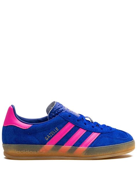 Adidas Gazelle Indoor "Blue/Lucid Pink" Sneakers | Blue | FARFETCH in ...