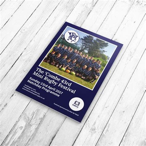 Westcombe Park RFC Rugby Match-day Programme - Vaccoda Design