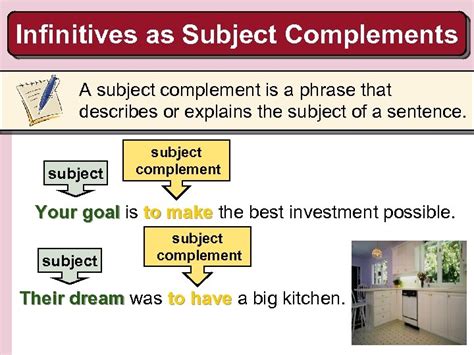 6 Infinitives Home Sweet Home Focus on Grammar