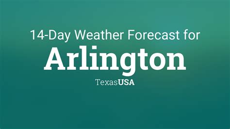 Arlington, Texas, USA 14 day weather forecast