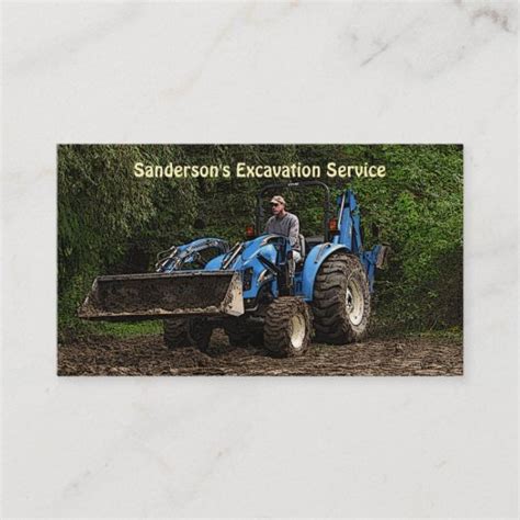 Excavating Business Cards & Profile Cards | Zazzle CA