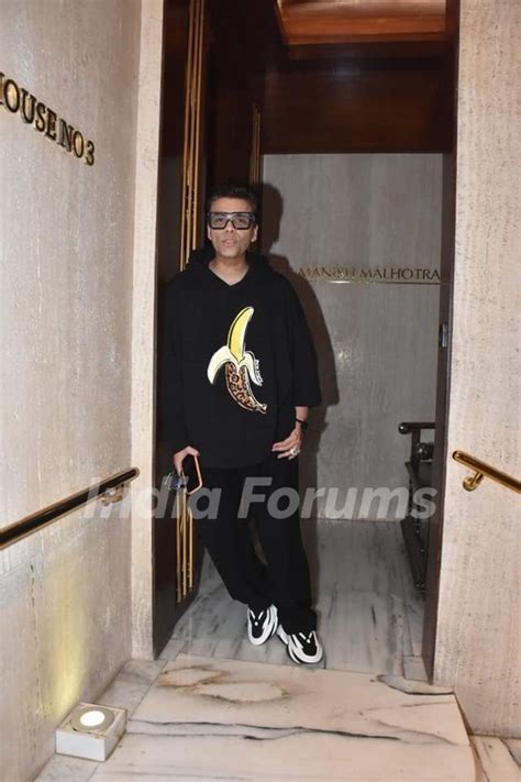 Karan Johar spotted at the Manish Malhotra house in Bandra Photo