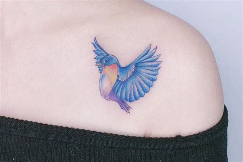 Sailor Blue Bird Tattoo