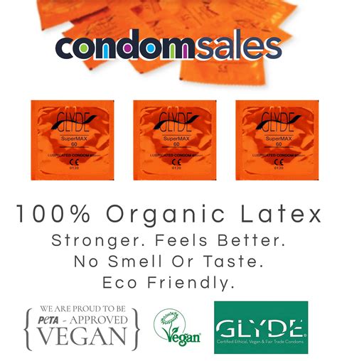 Glyde SuperMax XXL 60mm Big Condoms BULK 100 Pack | CondomSales