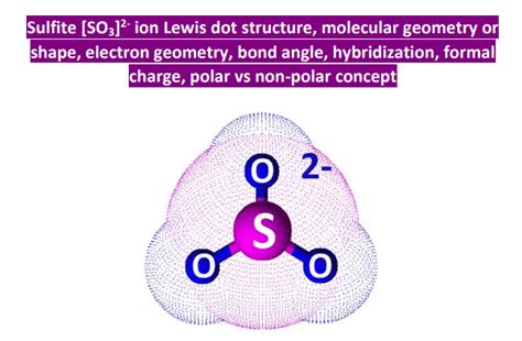 SO32- lewis structure, molecular geometry, hybridization, and bond angle