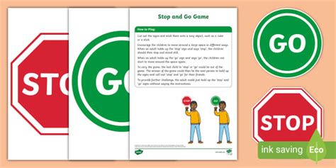 Stop and Go Game | Twinkl (teacher made) - Twinkl