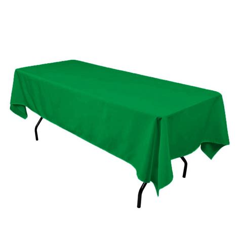 Gowinex Kelly Green 60" x 102" Rectangular Tablecloth Table Cover ...