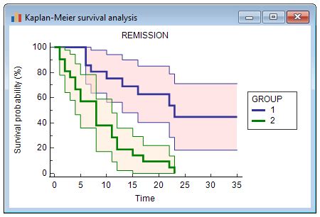 Kaplan-Meier survival analysis