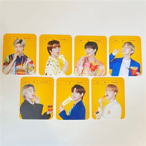 BTS X Mcdonald's Meal Photocards - Etsy