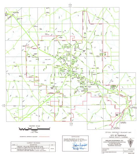 Corporate Boundary Map – Rainsville, Alabama