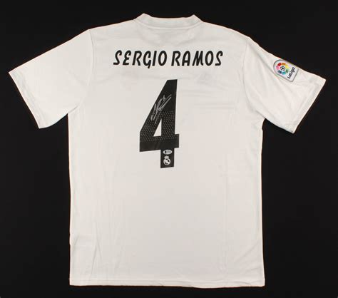 Sergio Ramos Signed Real Madrid 2018 FIFA World Champions Jersey ...