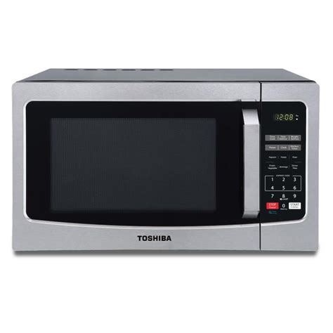 Toshiba Toshiba 1.1-cu ft 1000-Watt Countertop Microwave (Stainless Steel) in the Countertop ...