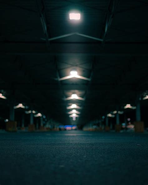 Parking Lot Illuminated at Night · Free Stock Photo