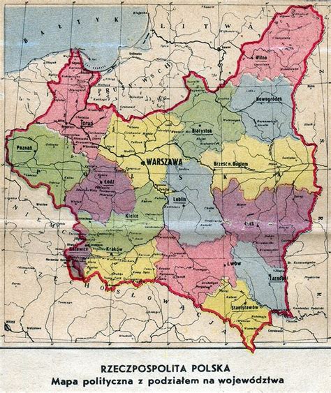 Exploring The Historical Map Of Poland From 1939 - Map of Counties in ...