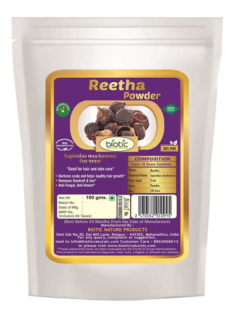 Buy Reetha Powder Online in India | Herbal Powder for Hair Growth ...