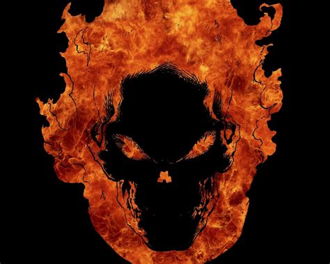 Android Phones Wallpapers: Android Wallpaper Skull In Fire