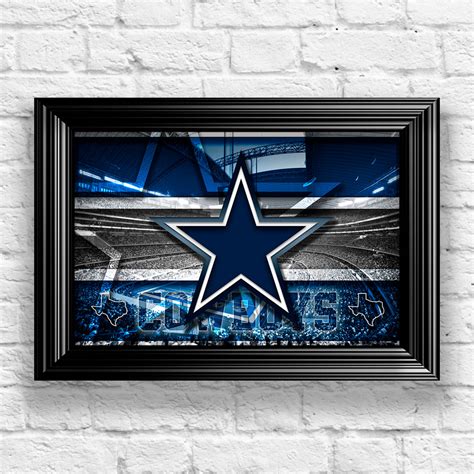 Dallas Cowboys Football Stadium Poster, Dallas Cowboys Gift, Dallas Co – McQDesign