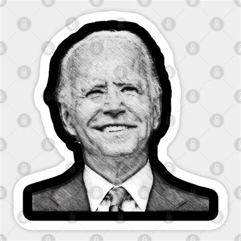 Joe Biden American President Sketch - Usa - Sticker | TeePublic