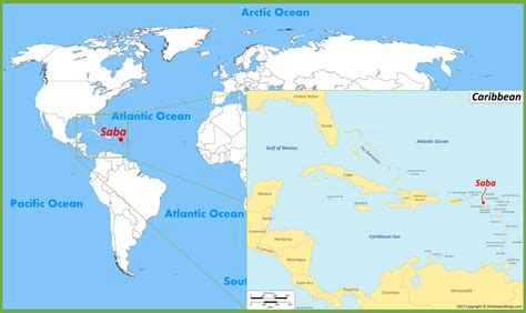 Saba Map | Caribbean Netherlands | Detailed Map of Saba Island