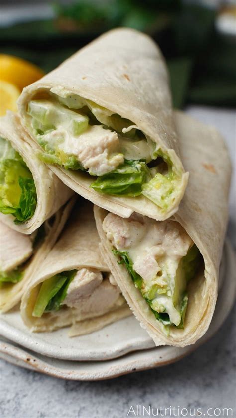 Chicken Salad Wrap (High Protein, Low Calorie) - All Nutritious