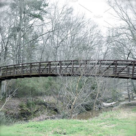 Bridge Over Creek -Nature Photograph | High-Quality Nature Stock Photos ~ Creative Market