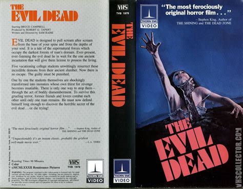 Evil Dead Vhs Cover