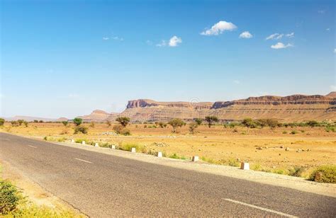 Road in Atlas Mountains in Morocco. Journey through Morocco Stock Image ...