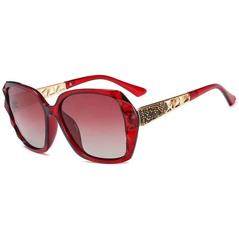 Polarized aviator sunglasses - universal sunglasses - diamond-encrusted ...