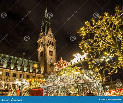 Hamburg Christmas Market in Germany Editorial Image - Image of town ...