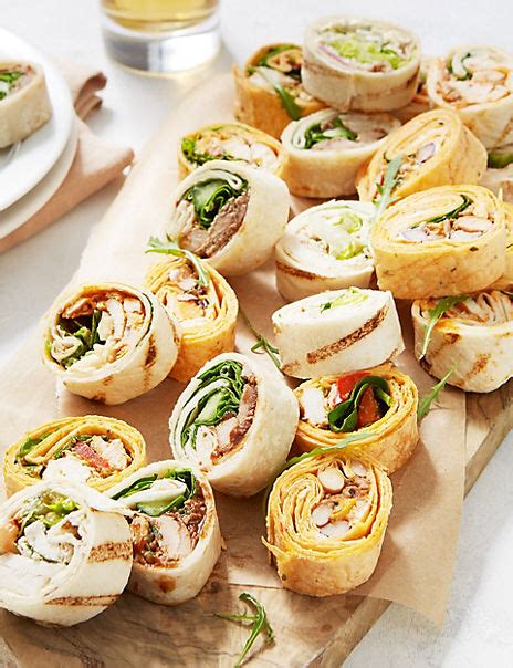 Party Mini Wrap Slices (20 Pieces) | M&S | Apéro dinatoire rapide, Apéritif dinatoire pas cher ...