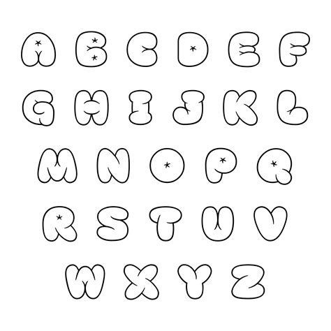 Bubble Letter Name Printable