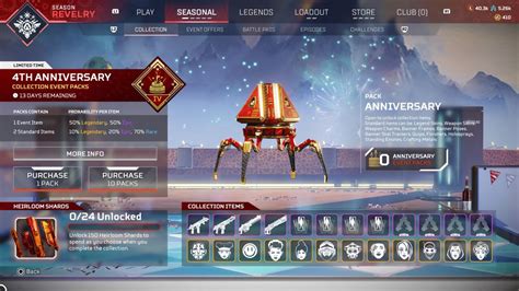 Apex Legends Fourth Anniversary Collection Event - All Cosmetics And Rewards - GameSpot