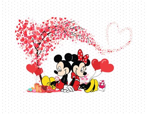 Mickey And Minnie Valentines Day Wallpaper