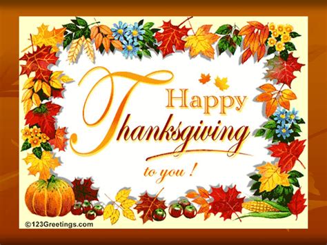 Happy Thanksgiving Greeting Cards - Techicy