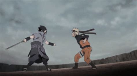 Sasuke Chidori Vs Naruto Rasengan Gif