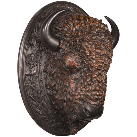 Buffalo Head Mount | Western sculpture, Buffalo wall art, Sculpture