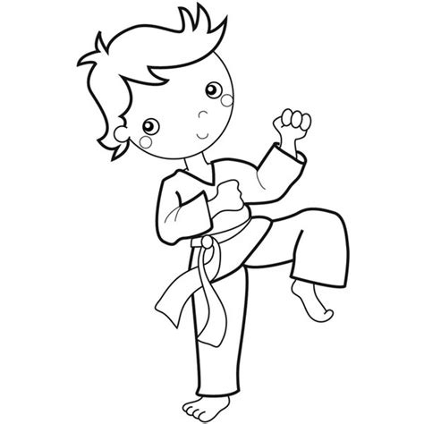 Taekwondo Coloring Pages Printable Coloring Coloring Pages