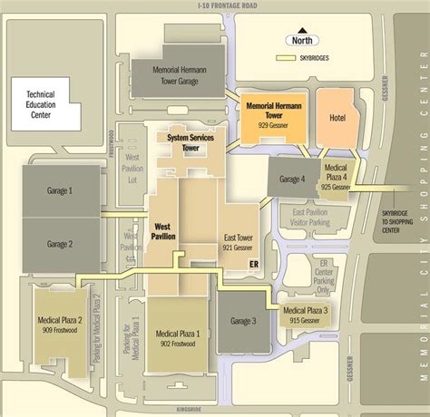 Memorial Hermann Memorial city map - Memorial Hermann hospital map (Texas - USA)