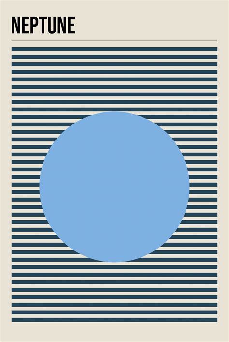 Neptune minimal poster - Artdesign