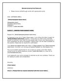 Resume Cover Letter Examples - download free documents for PDF, Word and Excel