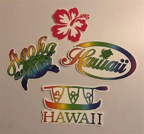 Aloha Sticker Pack Surf Hawaii Aloha Shaka Ohana Islands | Etsy