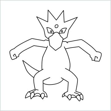 How to Draw Golduck step by step - [9 Easy Phase]