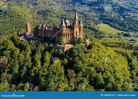 Aerial View of Famous Hohenzollern Castle Stock Image - Image of germany, landscape: 148228767