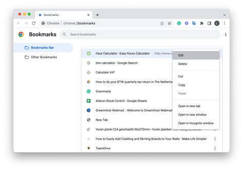 How to delete a bookmark on Mac in different browsers