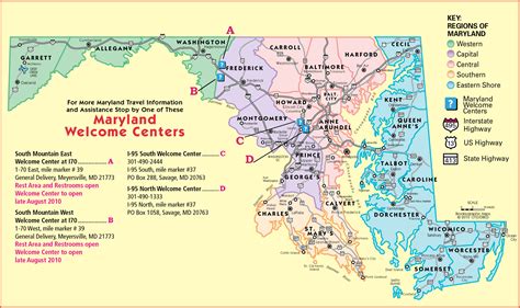 A Political Map Of Maryland - Map of world