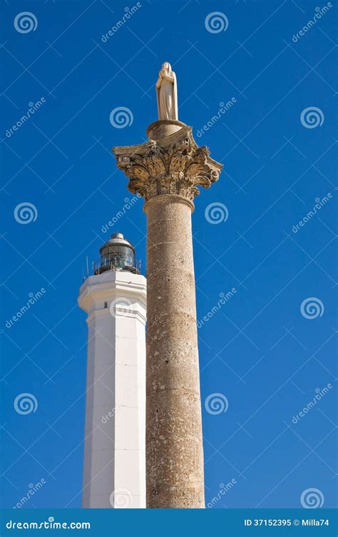 Lighthouse of Santa Maria Di Leuca. Puglia. Italy Stock Image - Image of outside, monument: 37152395