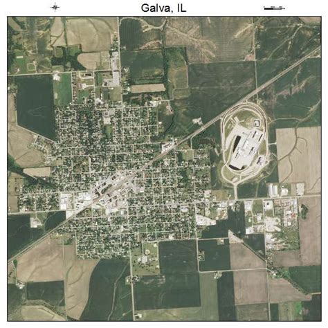 Aerial Photography Map of Galva, IL Illinois